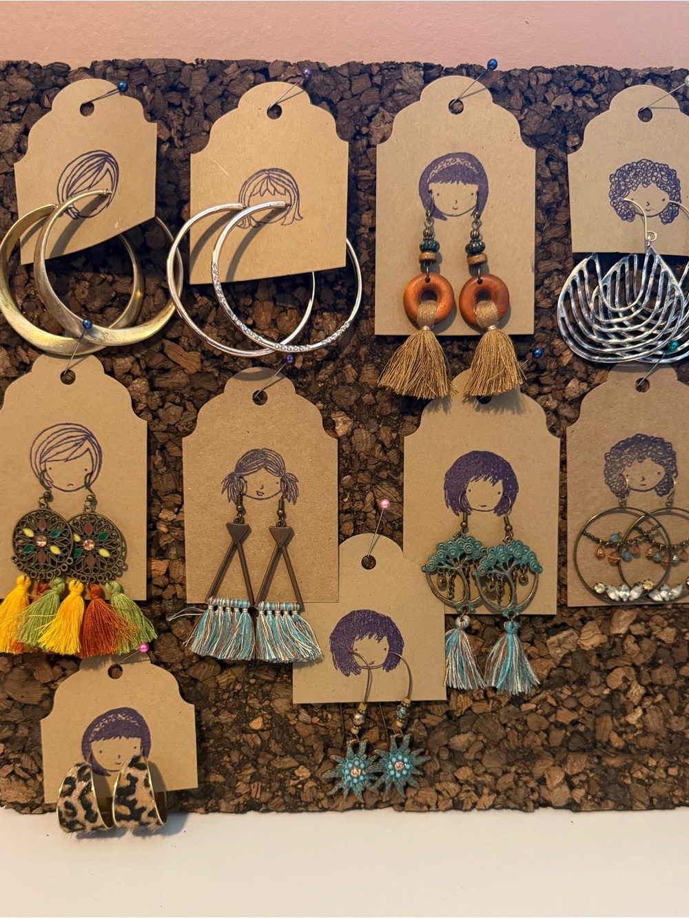 Lot of 10 pairs of earrings